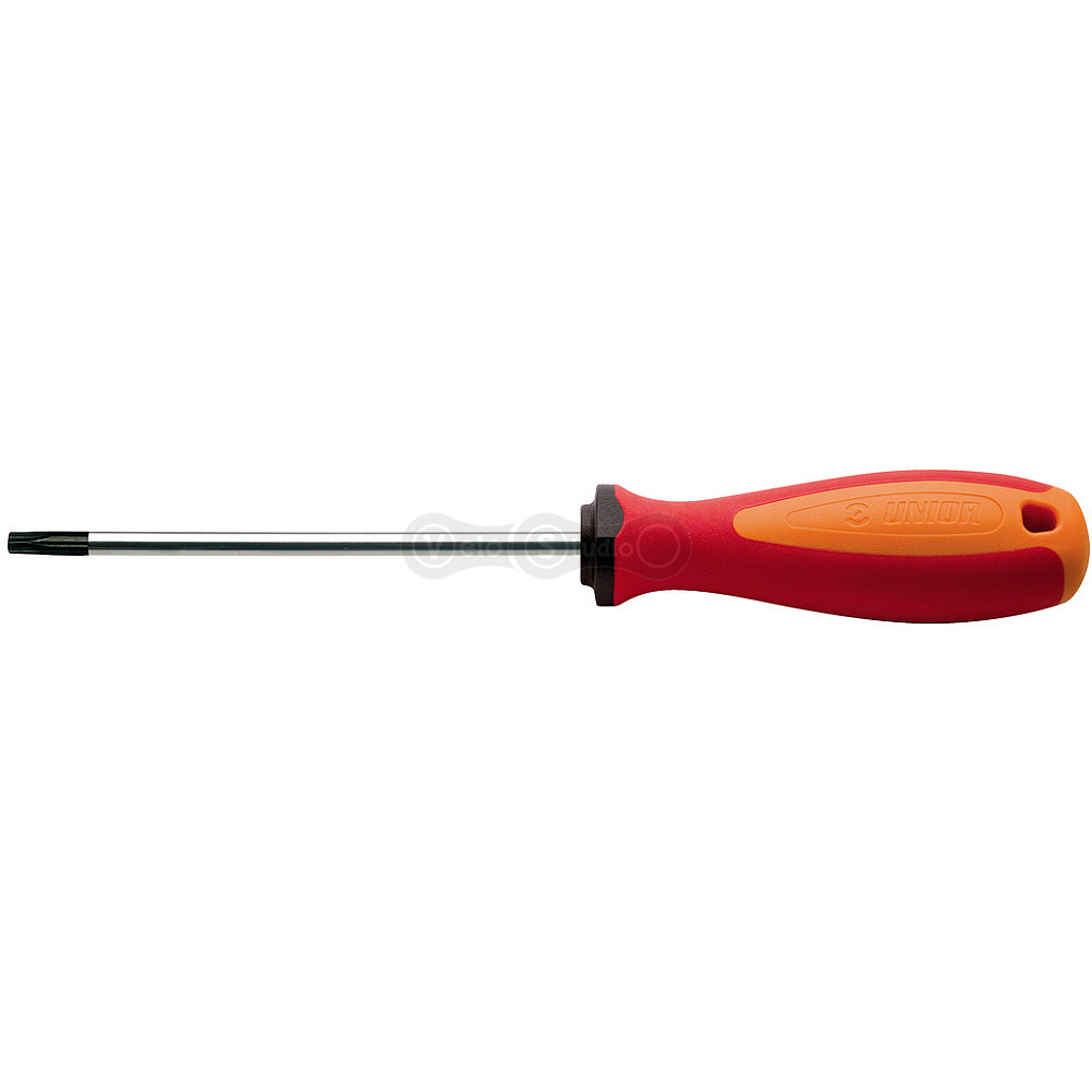 Отвёртка Unior Tools TORX с центральным отверстием TR 10 RED