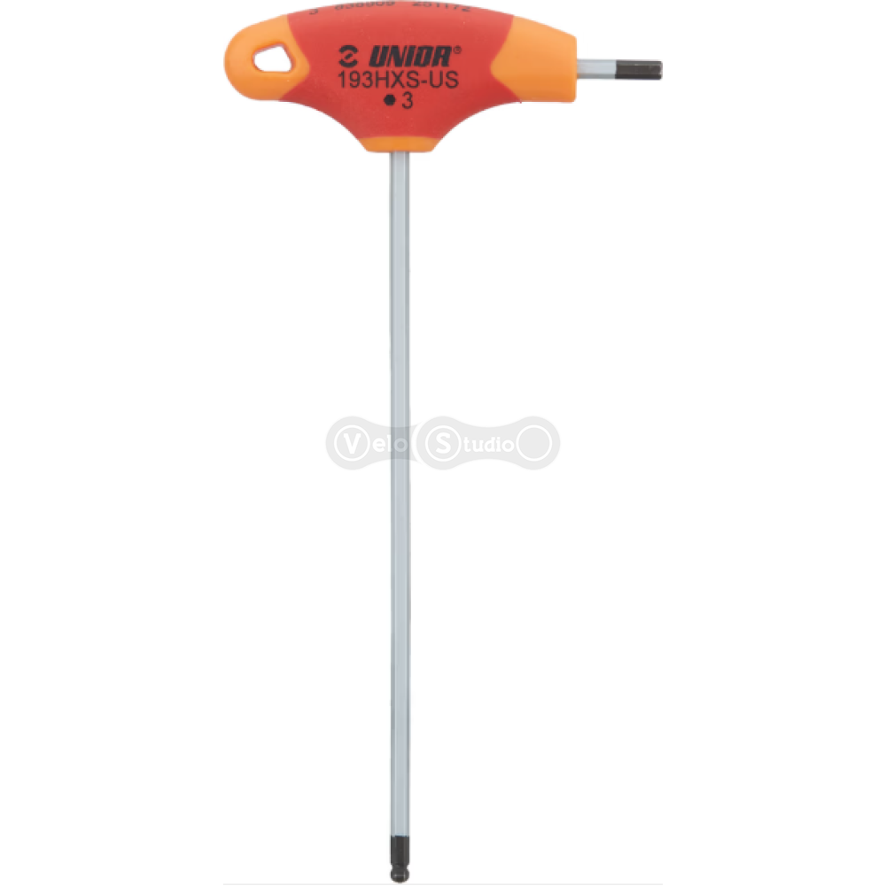 Шестигранник Unior Tools з Т-подібною рукояткою із закругленим жалом 3 RED