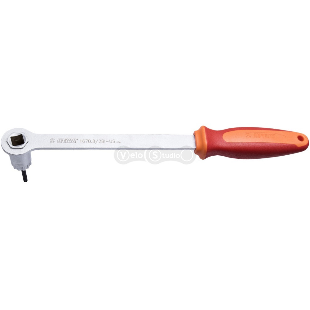Ключ Unior Tools для встановлення та зняття касети з рукояткою RED