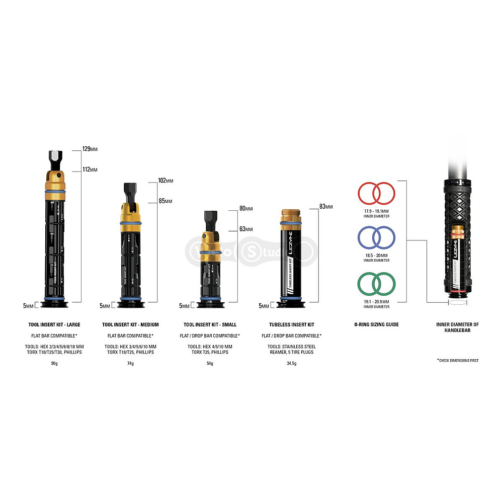 Мультитул LEZYNE Tool Insert Kit Large в ручку керма