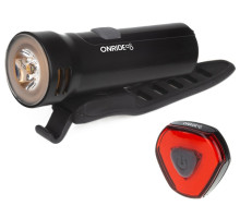 Комплект света ONRIDE Edge (320 lm, 1800 mAh, Type-C) + ONRIDE Incite (22 lm, 260 mAh)