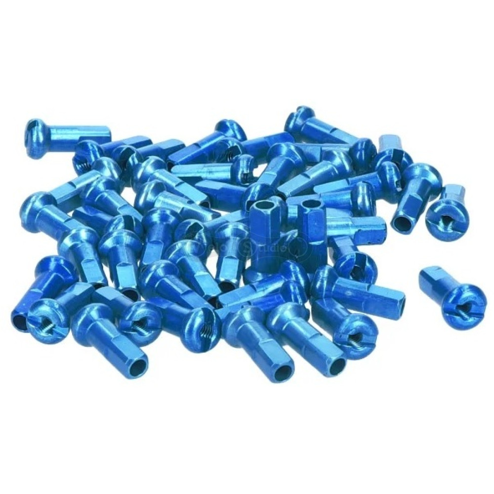 Ніпелі DT SWISS Алюміній 2.0 X 12мм х 100шт BLUE