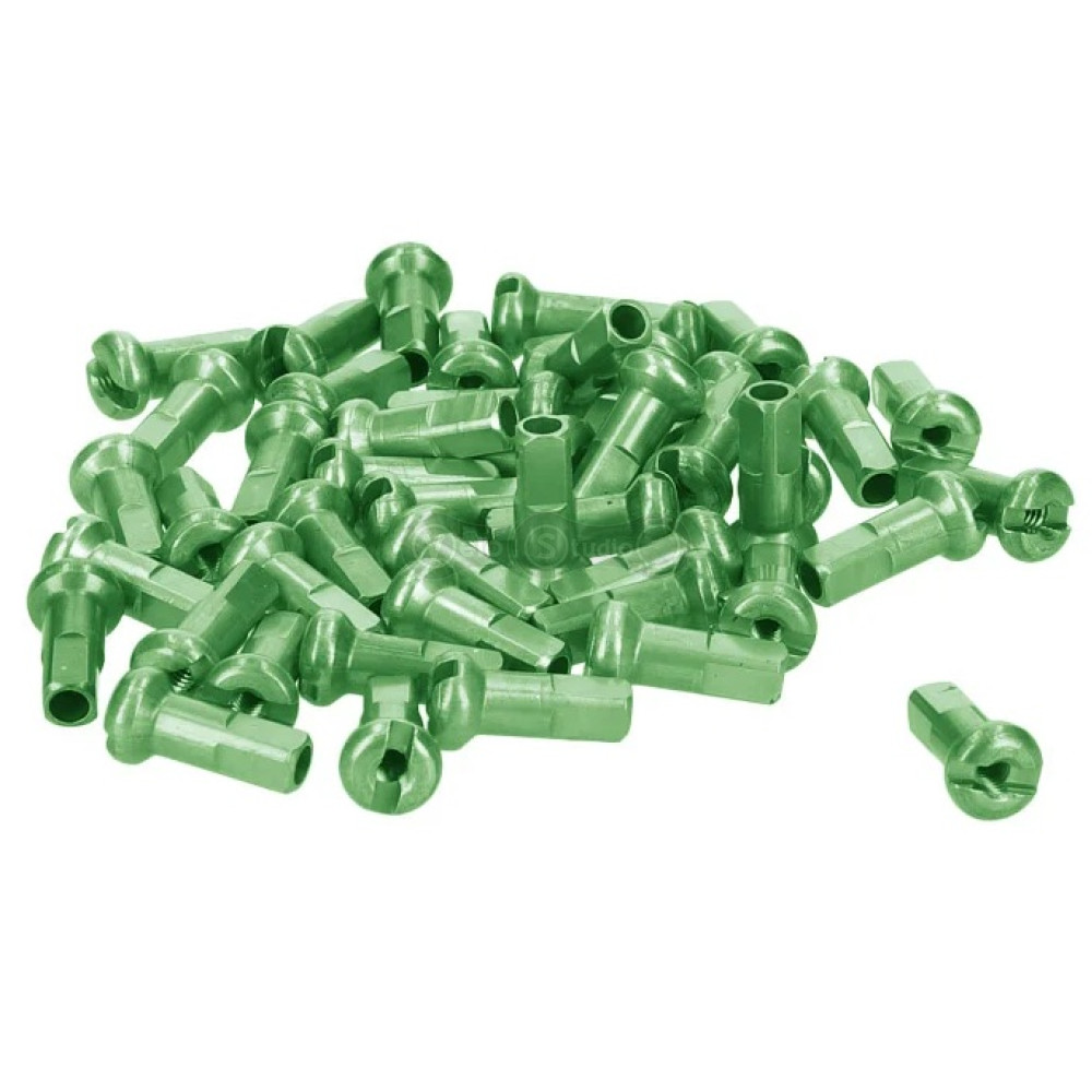 Ниппели DT SWISS Алюминий 2.0 X 12мм х 100шт Green