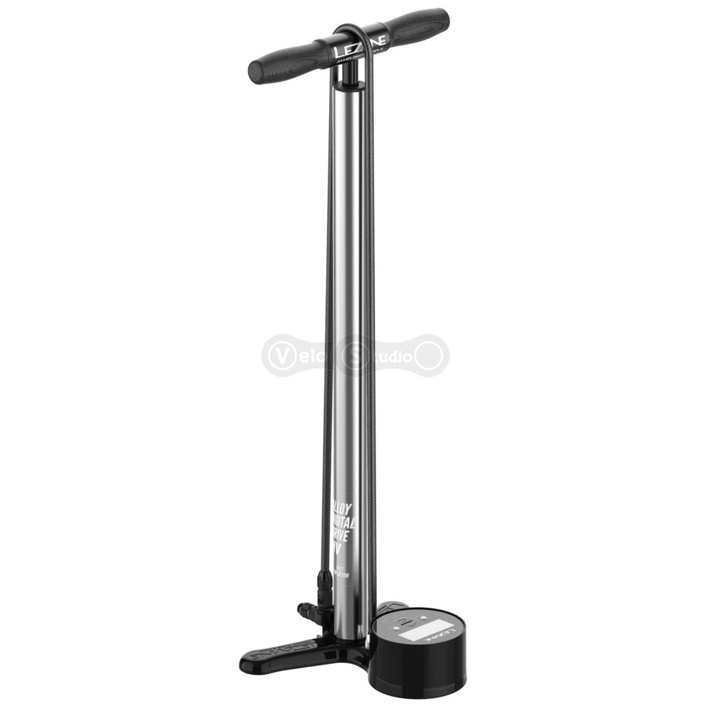 Напольный насос LEZYNE ALLOY DIGITAL DRIVE HV 100psi Манометр 3,5 - Silver