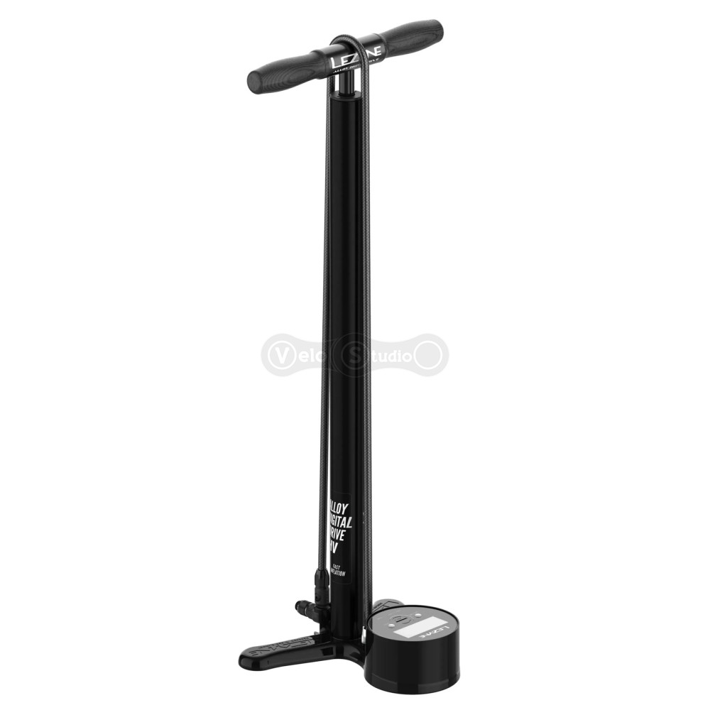 Напольный насос LEZYNE ALLOY DIGITAL DRIVE HV 100psi Манометр 3,5 - Black