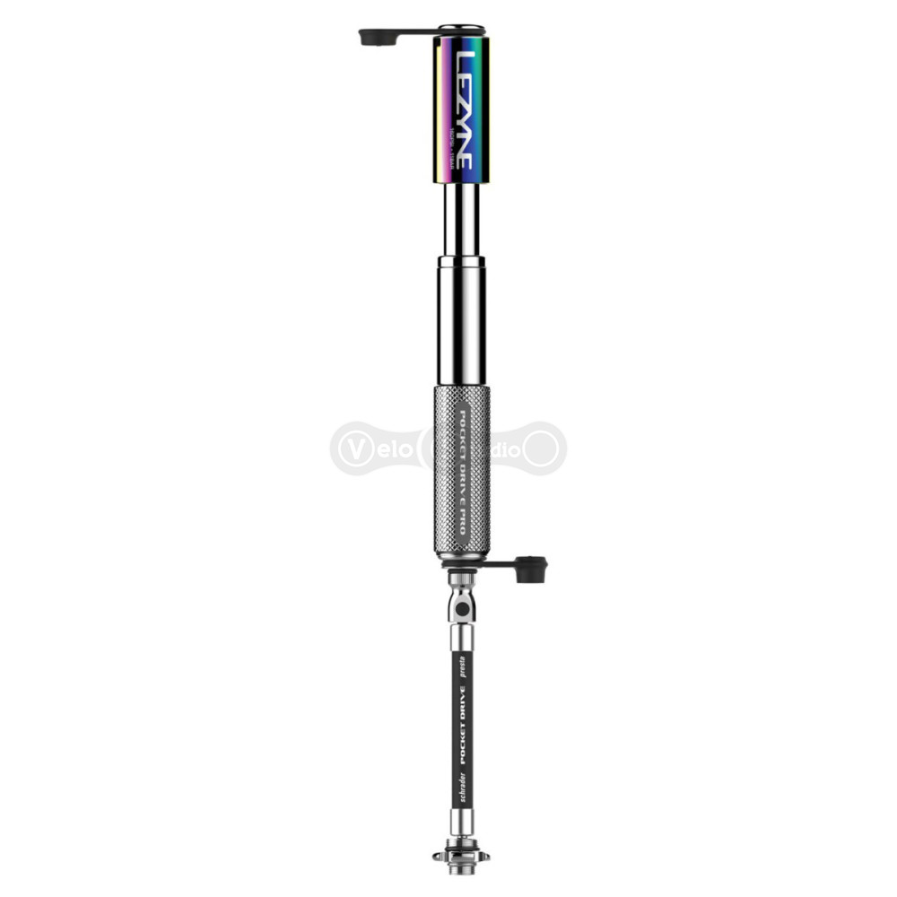 Ручний насос Lezyne Pocket Drive Pro 160 psi Silver/Neo Metallic