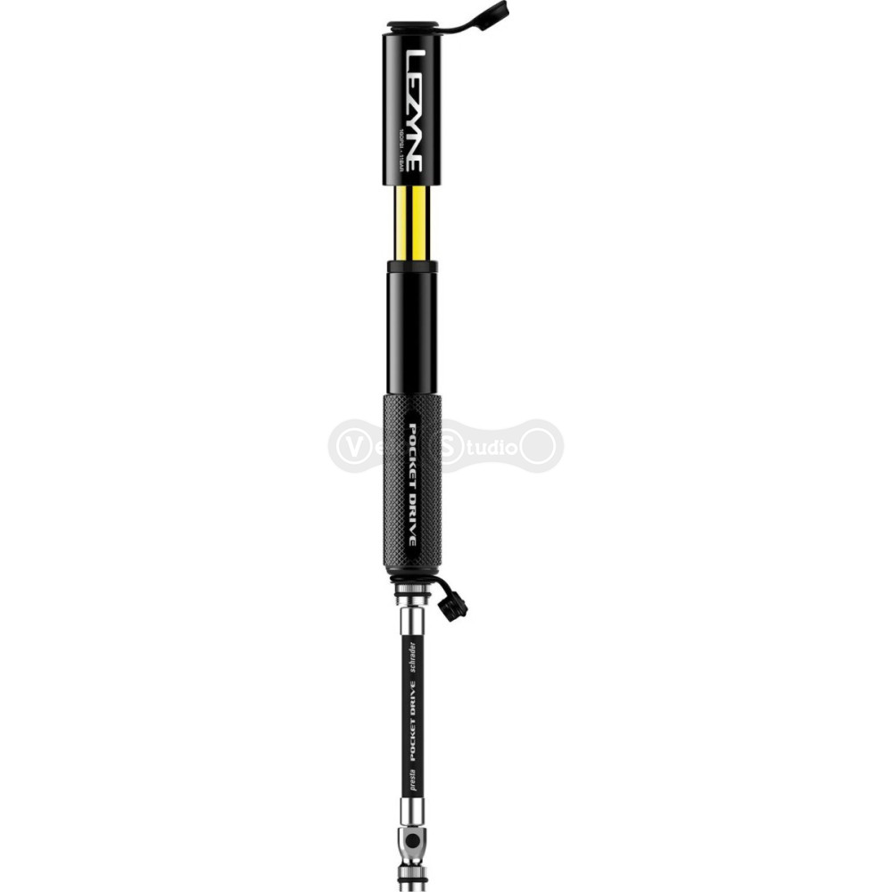 Ручний насос LEZYNE POCKET DRIVE LOADED 160psi Black