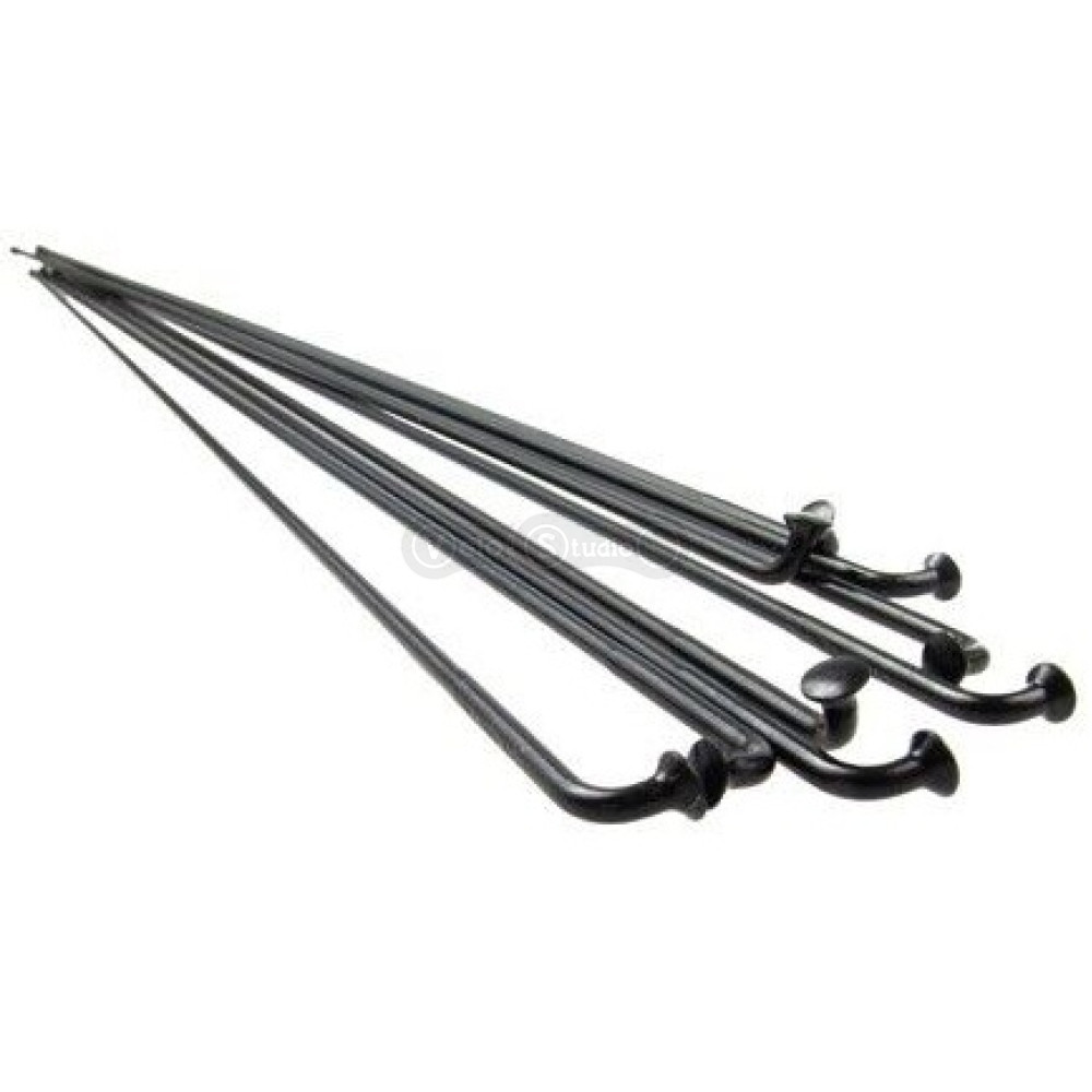 Спицы Rodi 14G/2 мм, 294 мм, нержавейка, черный, 100 шт