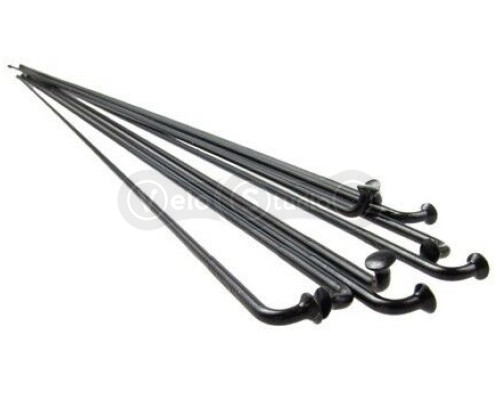 Спицы Rodi 14G/2 мм, 298 мм, нержавейка, черный, 32 шт