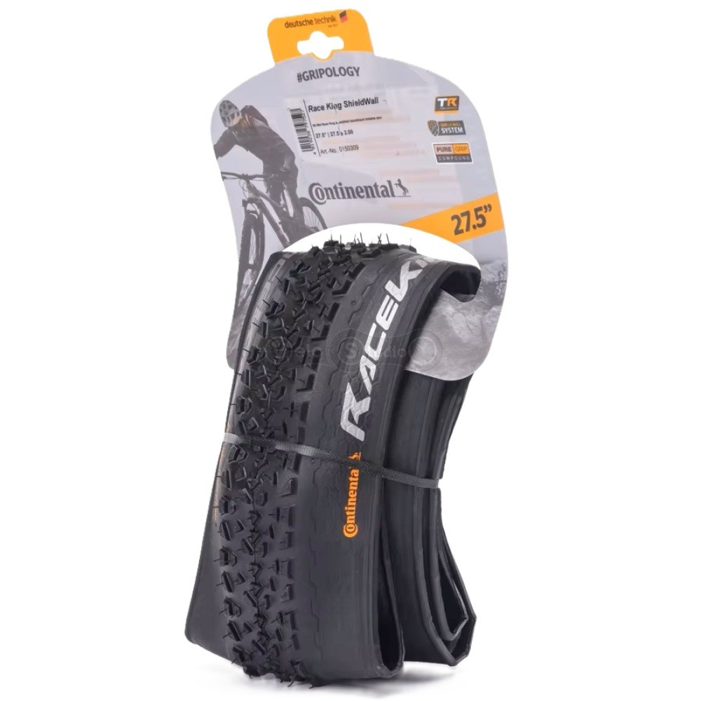 Вело покрышка Continental Race King, 27.5x2.00, Tubeless Ready, PureGrip, ShieldWall System