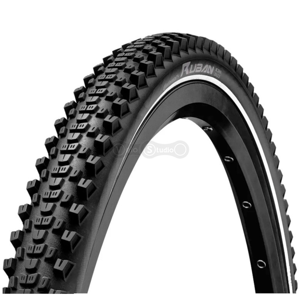 Вело покрышка Continental Ruban 27.5 x 2.60 черная не складная skin SL