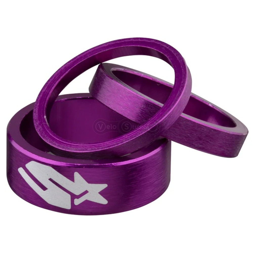 Набор спейсеров SPANK 3/6/12mm, Purple