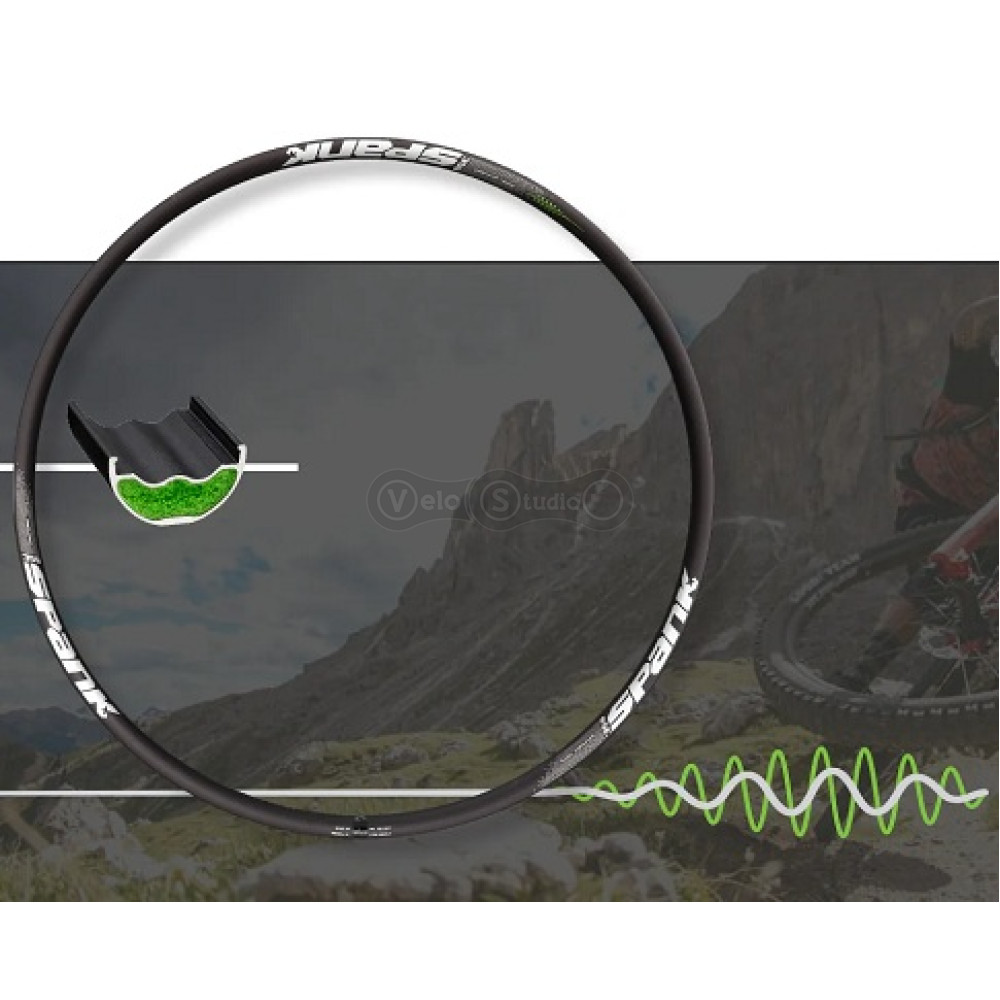 Обод SPANK 359 Vibrocore™, 35x27.5 Tubeless Ready 32H, F/V Presta