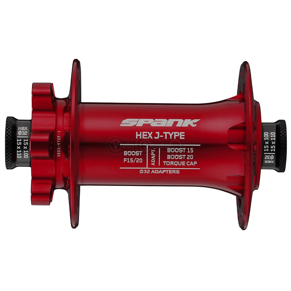 Втулка передняя SPANK HEX J-TYPE Boost F15/20, H32, Red