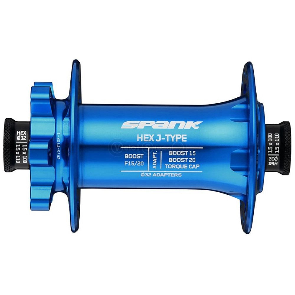 Втулка передняя SPANK HEX J-TYPE Boost F15/20, H32, Blue