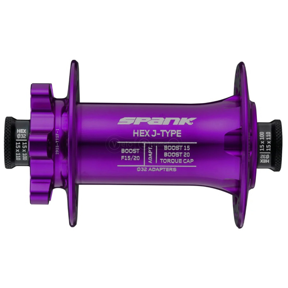 Передня втулка SPANK HEX J-TYPE Boost F15/20, H32, Purple