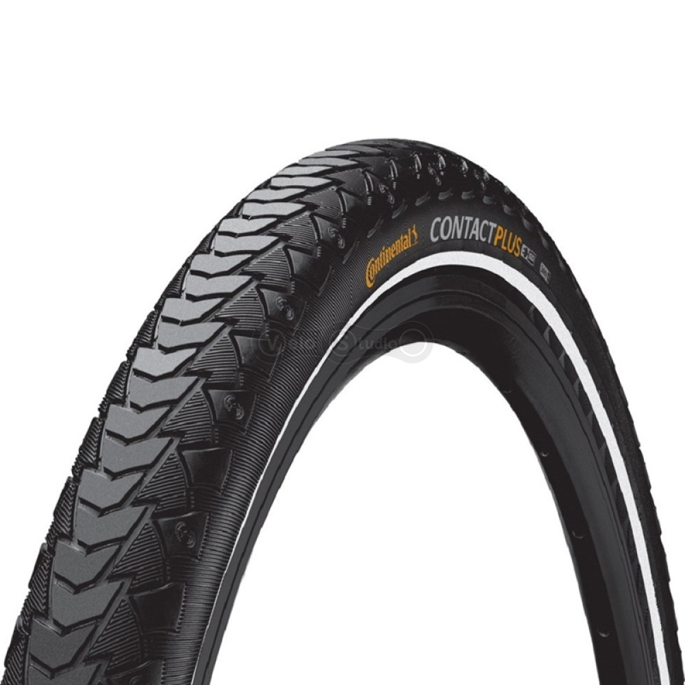 Вело покрышка Continental eContact Plus 28 x 2.20 черная светоотражающая