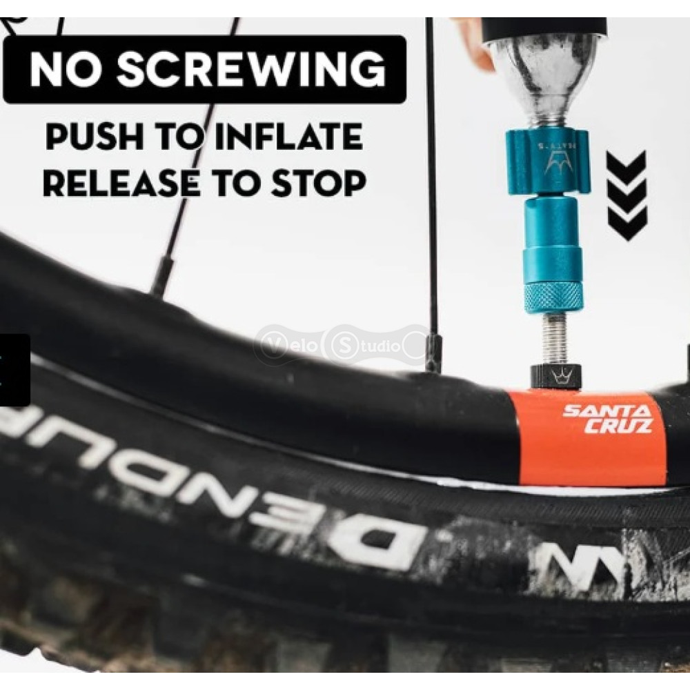 Адаптер картриджа-баллона Peaty's Holeshot CO2 Tyre Inflator Head, Bourbon