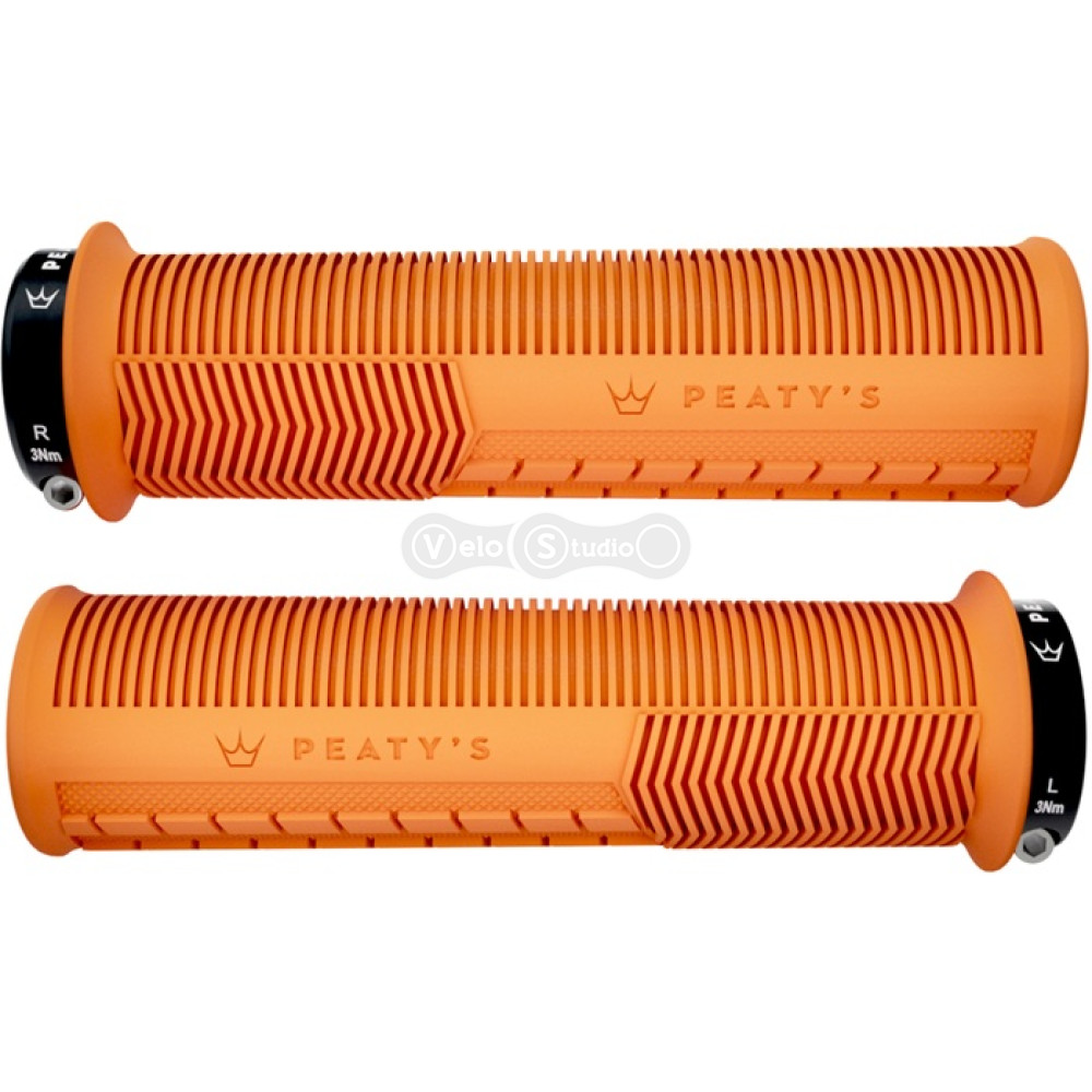 Грипси Peaty's Monarch Grip Mushroom, Thin 30>32mm, Trail Comfort, Mango