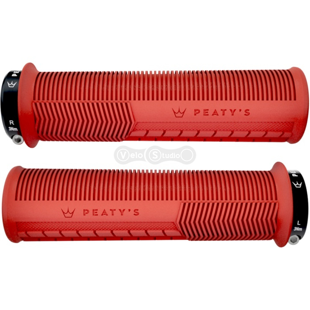 Грипси Peaty's Monarch Grip Mushroom, Thin 30>32mm, Trail Comfort, Red
