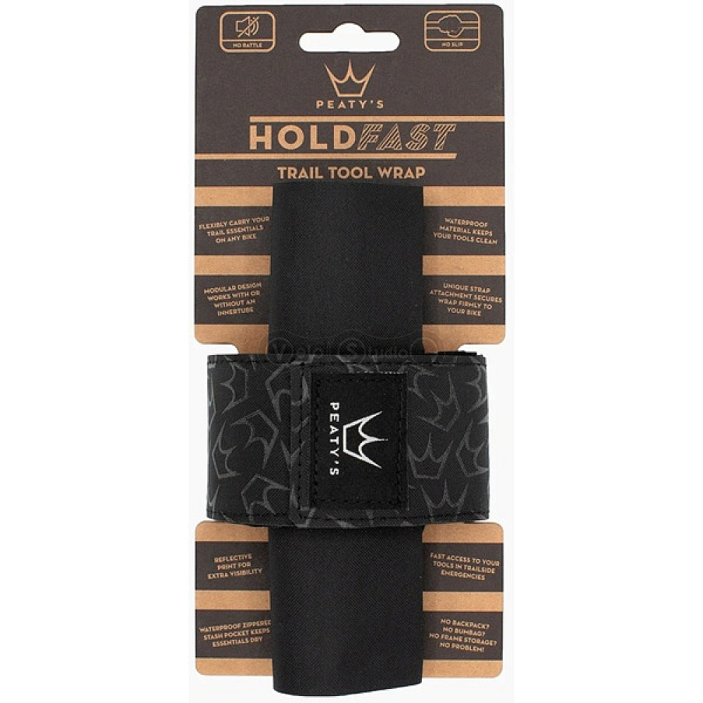 Сумка для инструментов на раму Peaty's HoldFast Trail Tool Wrap, Nightrider Black