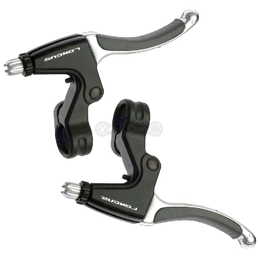 Гальмівні ручки Longus (пара) для V-Brake, Al / гума, чорні