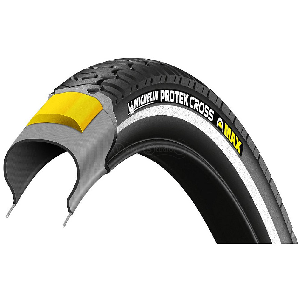 Вело покришка Michelin PROTEK CROSS MAX 28x1.60, 30TPI, світловідбивна