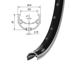 Обод Mach1 840, 26" 32 отверстия, под ободной тормоз, черный