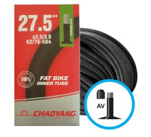 Вело камера Longus/Chaoyang 27.5х2,5/3,0 AV33 (62/76-584)