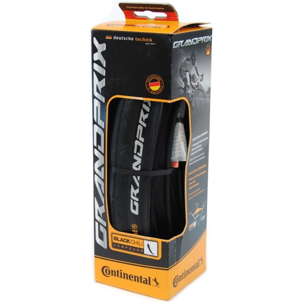 Вело покрышка Continental Grand Prix 700 x 25C, черная, складная, skin
