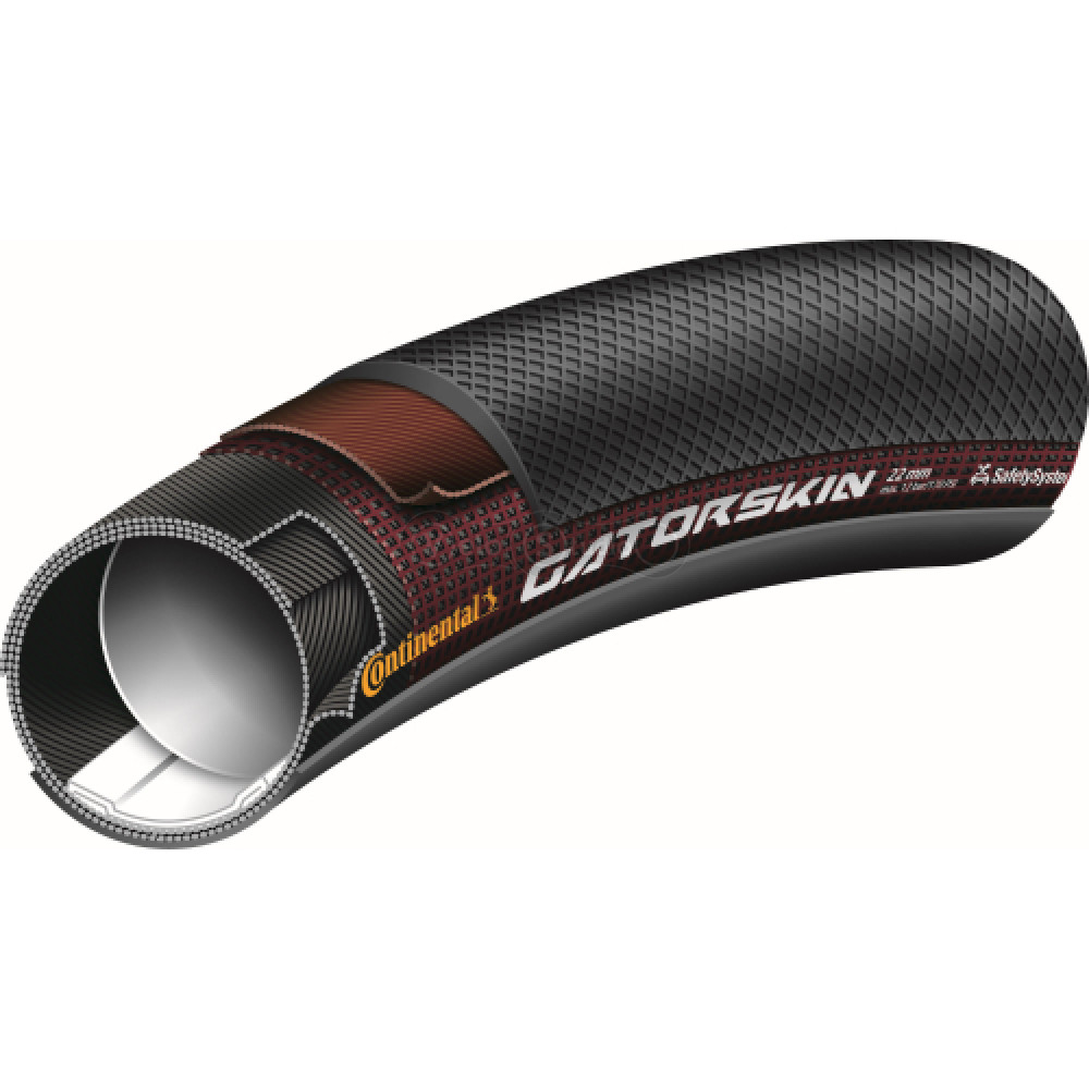 Вело покрышка Continental Gatorskin, 27.5x1 1/4, 32-630, PolyX Breaker, Skin, чёрная