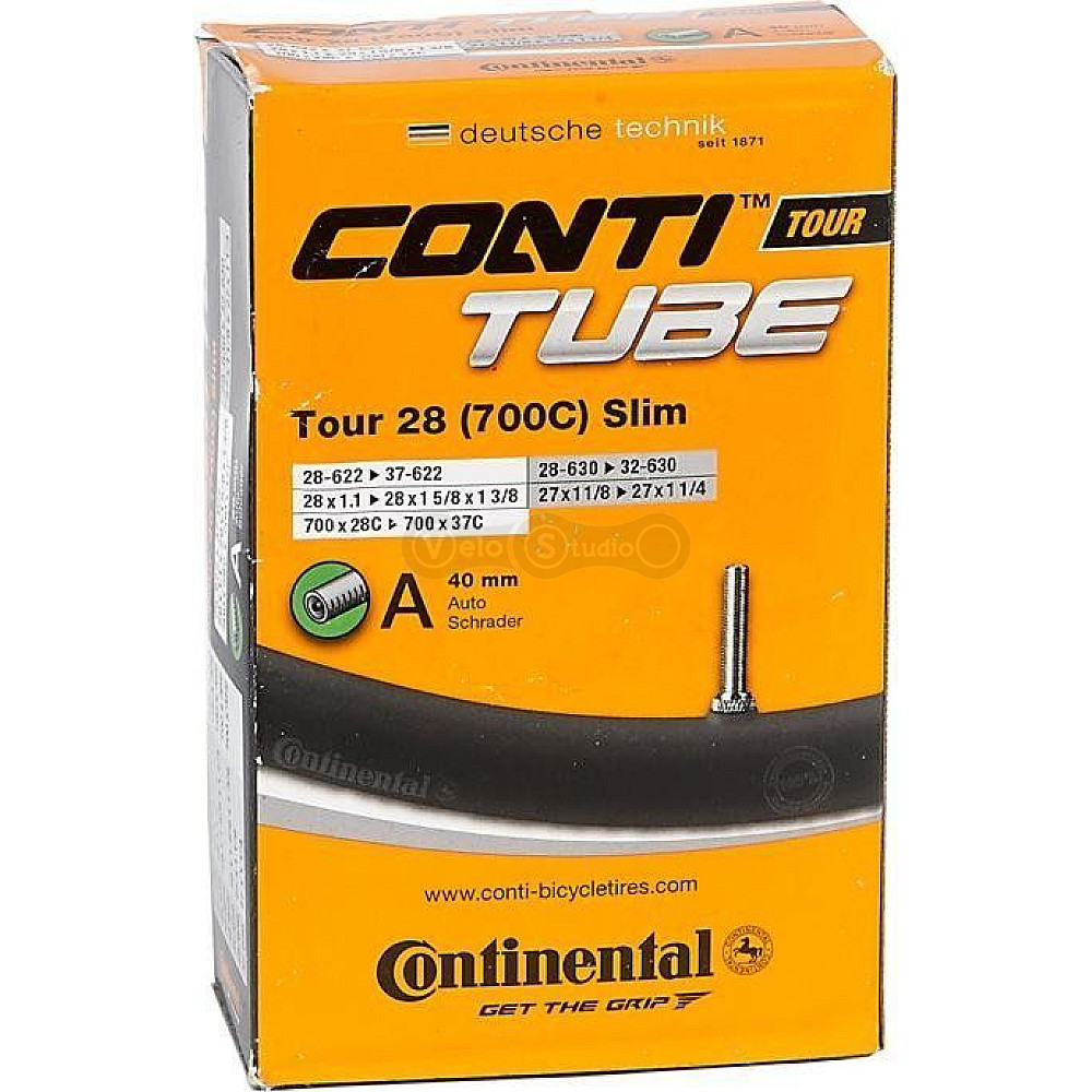 Вело камера Continental Tour Tube Slim 700 x 18/25C A40 RE [ -> /32-630]