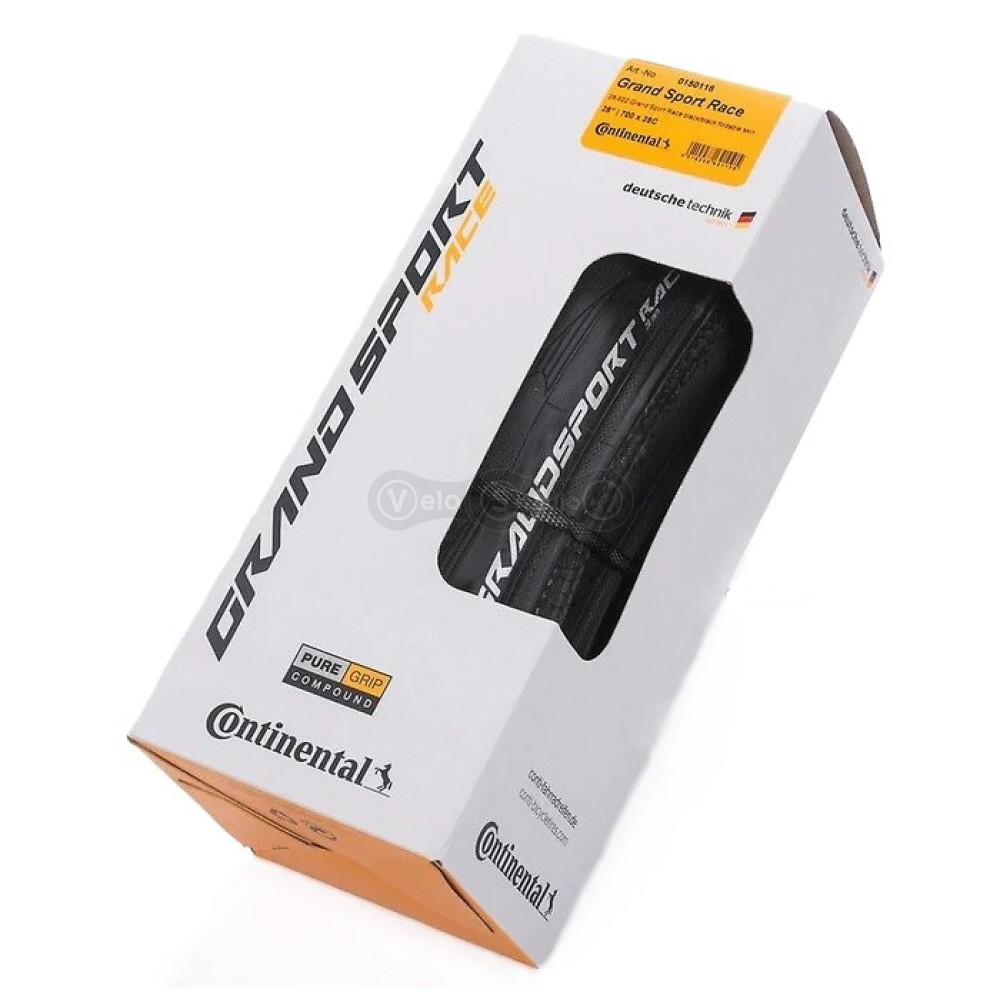 Вело покришка Continental Grand Sport Race 700 x 32C, чорна, складана, skin