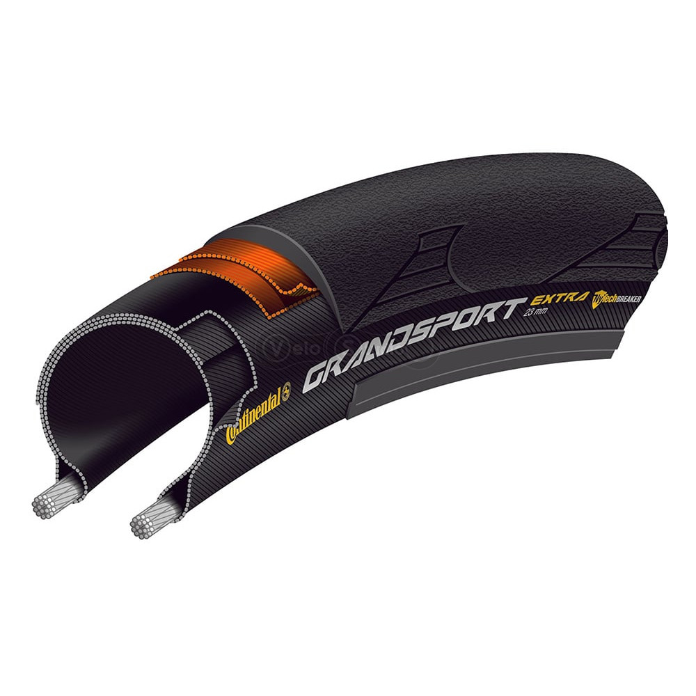 Вело покришка Continental Grand Sport Race 700 x 32C, чорна, складана, skin