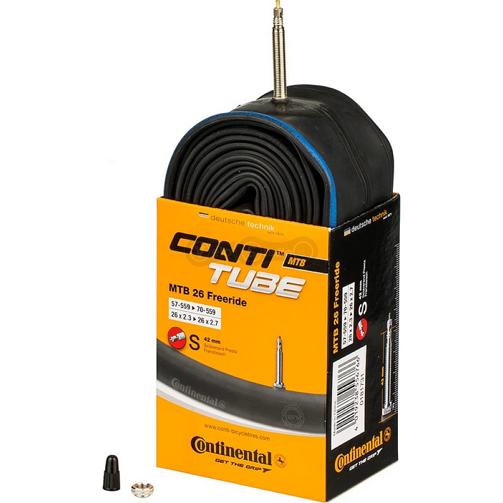Камера Continental MTB Tube Freeride 26x2.3-2.7, 57-559->70-559, S42, 300 г