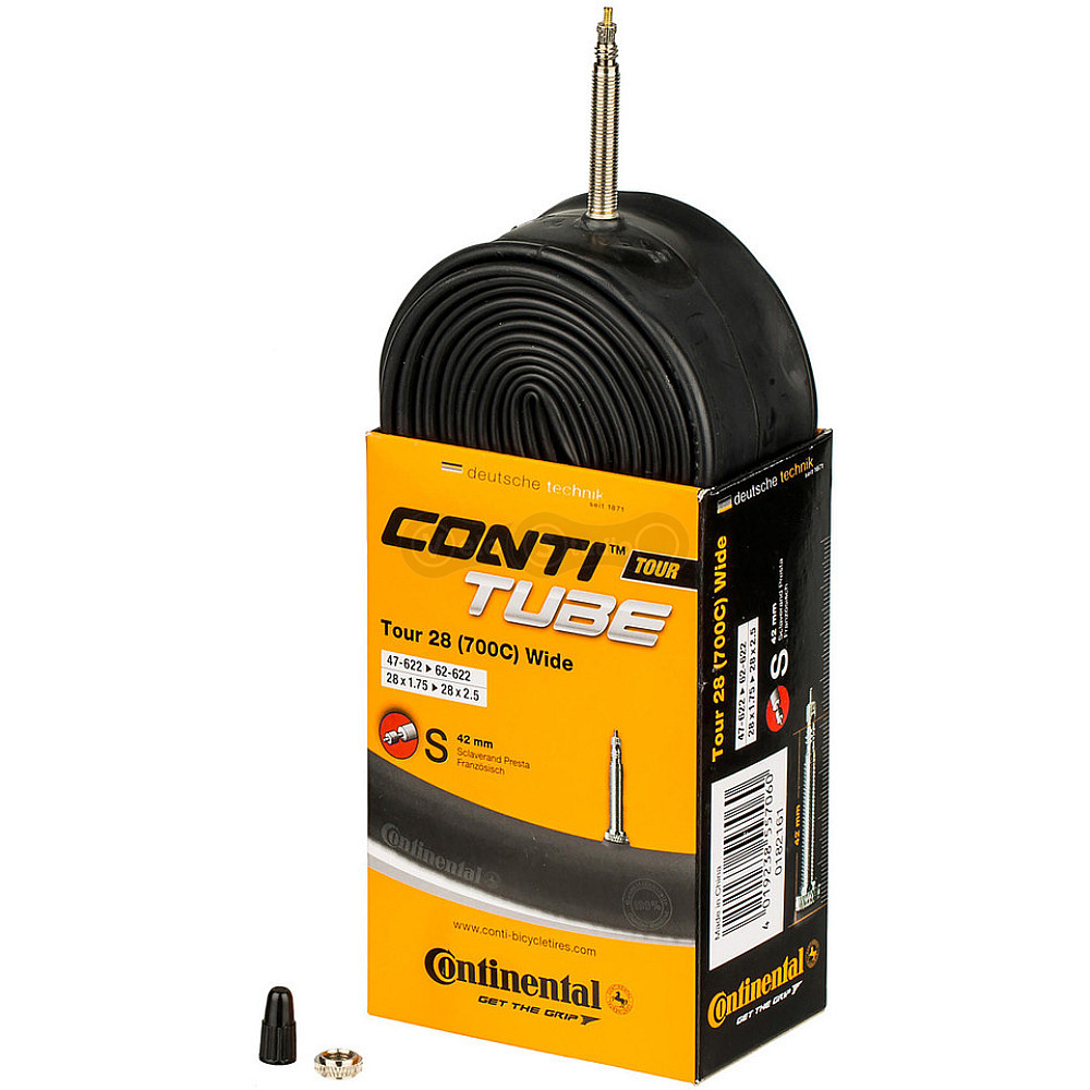 Вело камера Continental Tour Tube Wide 28x1.75-2.50, 47-622->62-622, S42, 230 г
