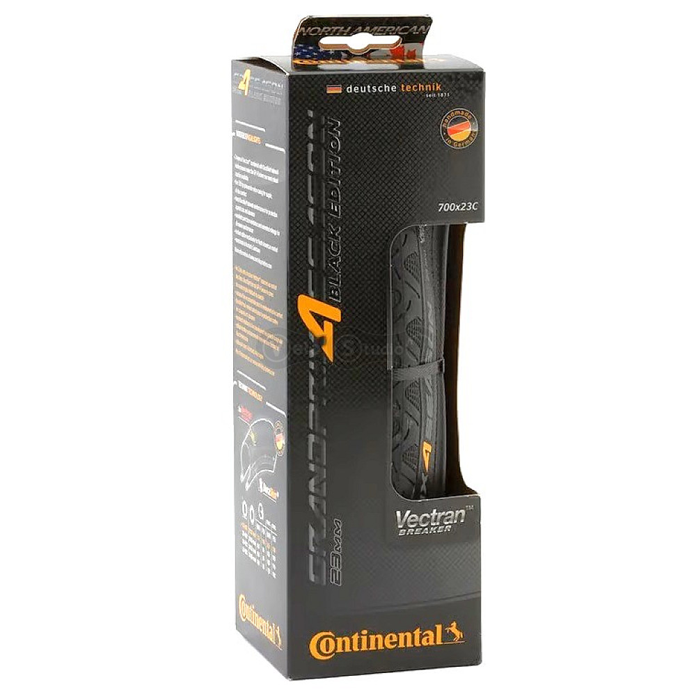 Вело покрышка Continental Grand Prix 4 Season 700 x 23C, складная, skin BlackEdition