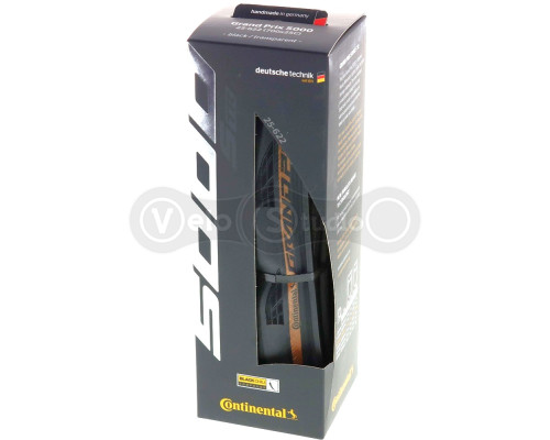 Вело покришка Continental Grand Prix 5000 700 x 25C кремова складна skin