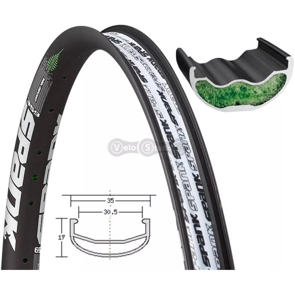 Обод SPANK 359 Vibrocore™, 35x29 Tubeless Ready 32H, F/V Presta