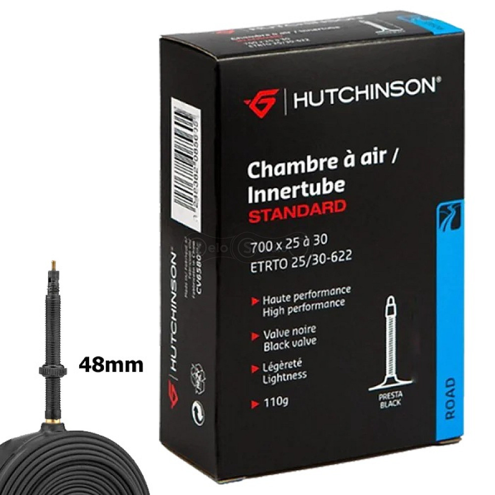 Камера HUTCHINSON CH 700X25-30 VF 48 MM Черный ниппель