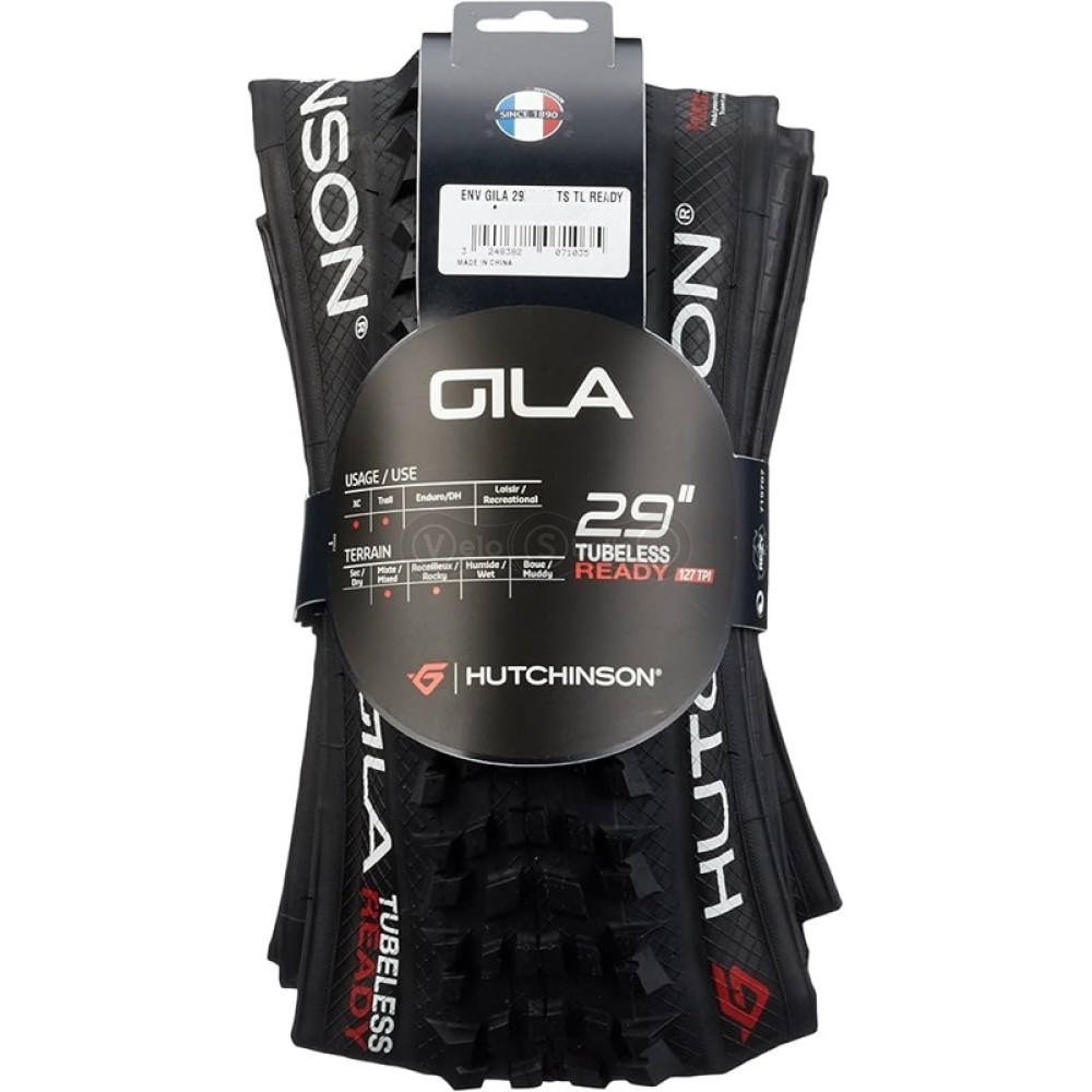 Вело покрышка Hutchinson GILA 29X2,30 Tubeless Ready, Black