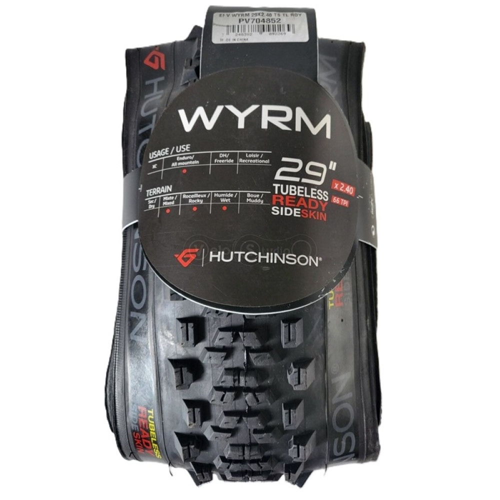 Вело покришка Hutchinson WYRM 29X2,40 Sideskin Tubeless Ready Black
