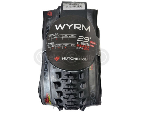 Вело покрышка Hutchinson WYRM 29X2,40 Sideskin Tubeless Ready Black