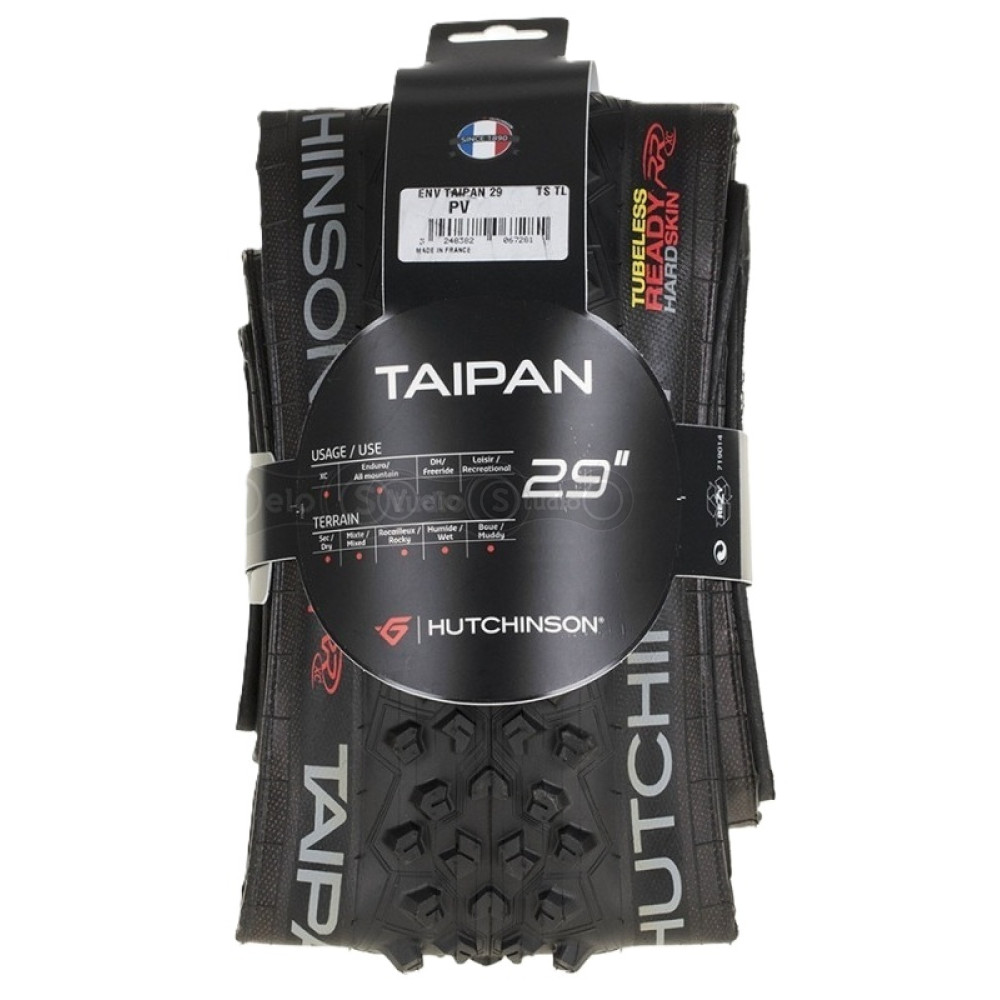 Вело покрышка HUTCHINSON TAIPAN 29X2,40, Tubeless Ready, Black