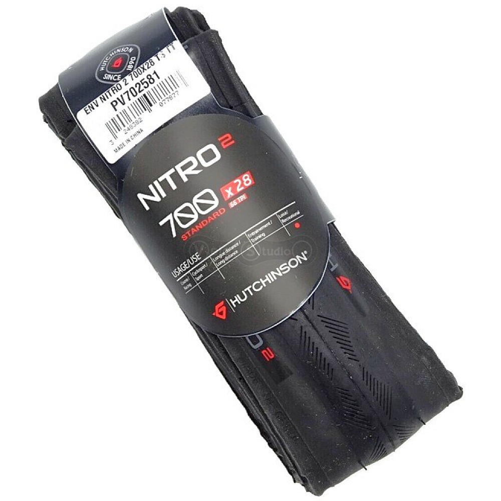 Вело покришка HUTCHINSON NITRO 2 700x28, Folding, Mono-compound, Black