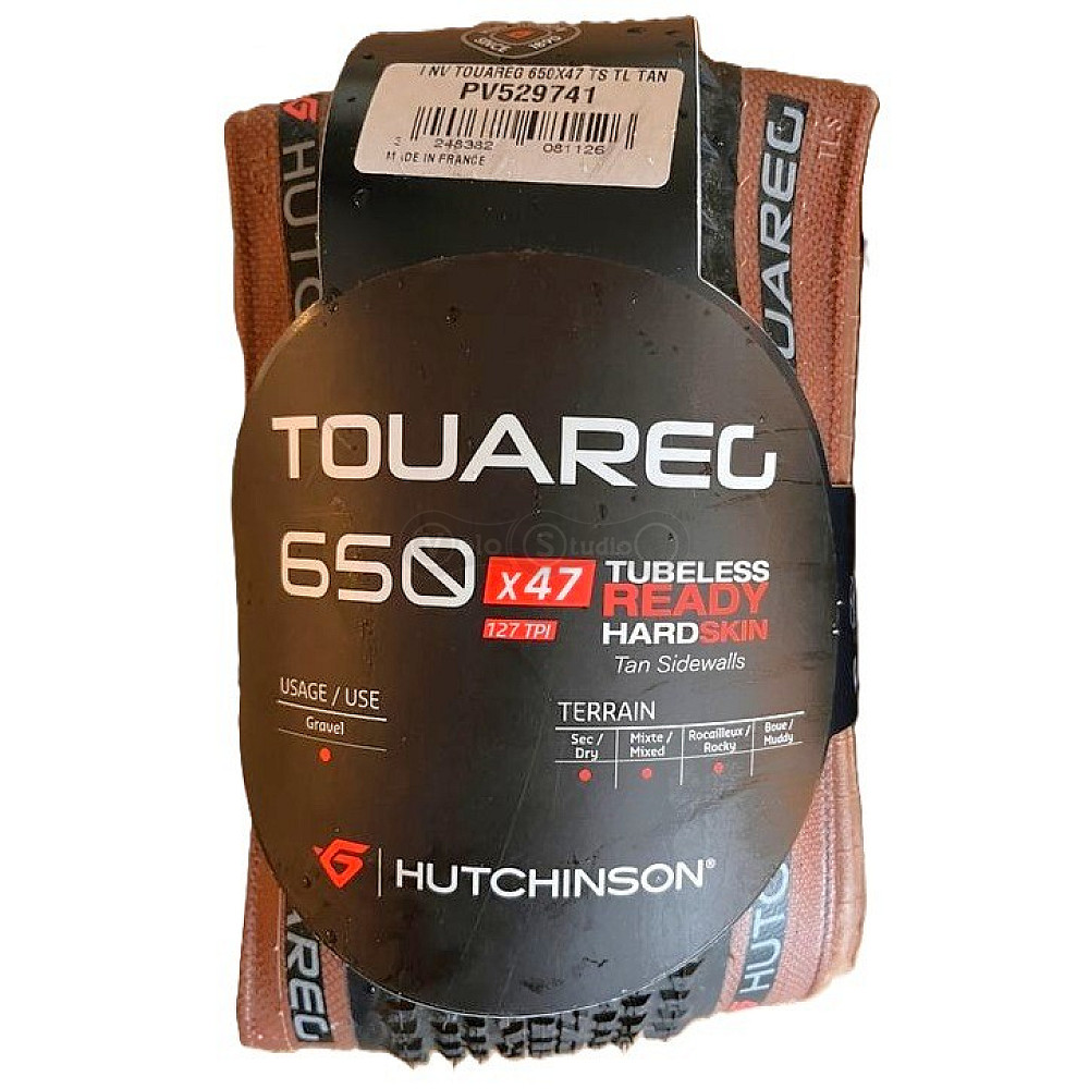 Вело покрышка HUTCHINSON TOUAREG 650 x 47 FB Tubeless Ready Hardskin Tanwall