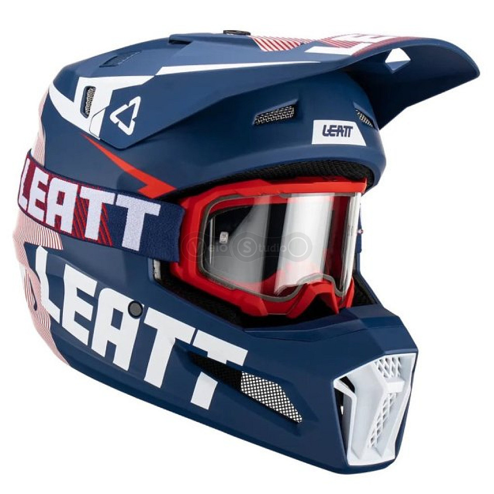 Мотошолом Leatt Helmet Moto 3.5 Royal S (55-56 см) + Маска Velocity