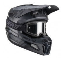 Мотошлем Leatt Helmet Moto 3.5 Stealth XL (61-62 см) + Маска Velocity