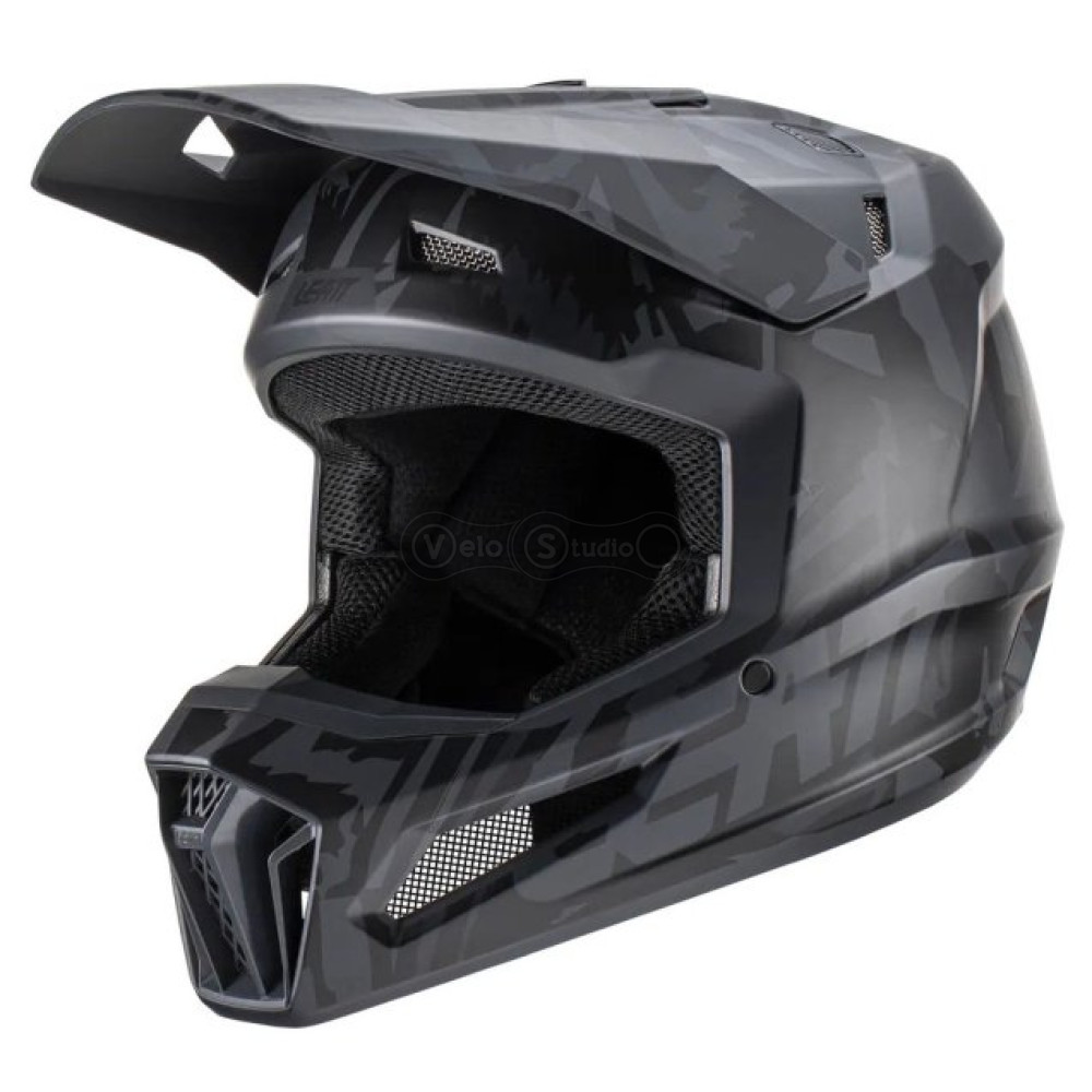 Мотошолом Leatt Helmet Moto 3.5 Stealth S (55-56 см) + Маска Velocity
