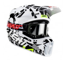 Мотошлем Leatt Helmet Moto 3.5 Zebra XS (53-54 см) + Маска Velocity